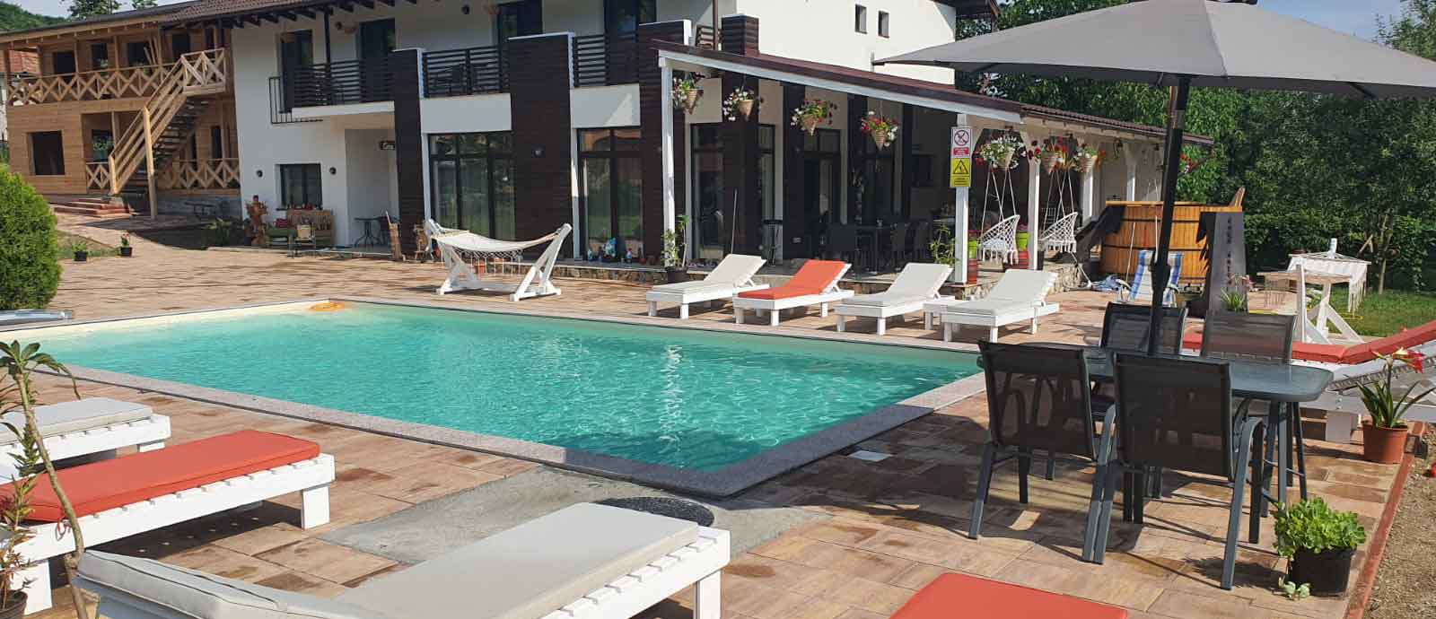 pool on Pianului Valley Transalpina Transylvania Pension with heated pool in Transylvania on Transalpina